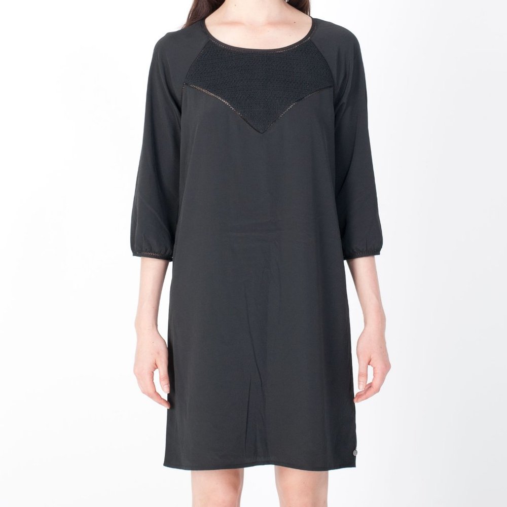 NWT MAISON SCOTCH & SODA Black Lace Insert H line Dress Size FR 3 L MSRP $115